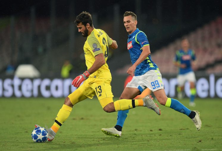 SSC Napoli v Liverpool - UEFA Champions League Group C Francesco Pecoraro/Getty Images Sport
