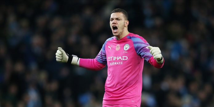 Ederson withdrawn at half-time ahead of Liverpool clash