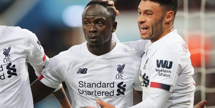 Liverpool fans react to a late win against Aston Vila