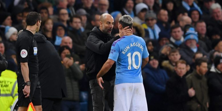 Guardiola concerned about injury to Sergio Aguero
