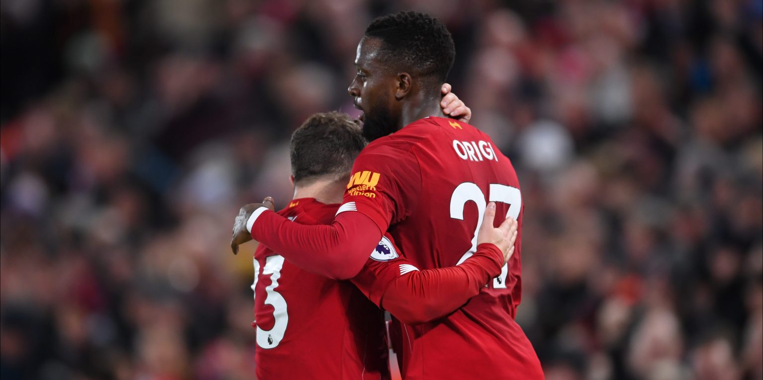 Liverpool fans react to Origi first half double against Everton