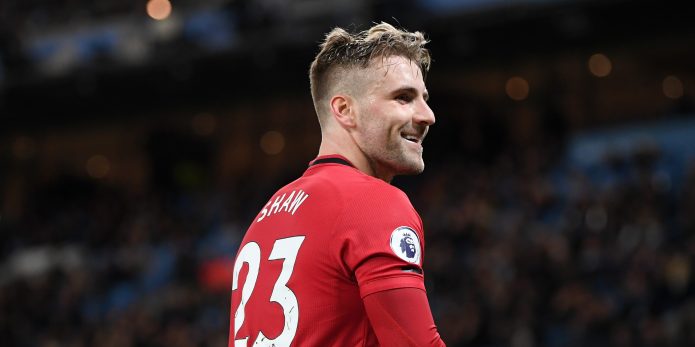 Shaw puts Man United squad in same bracket as Liverpool