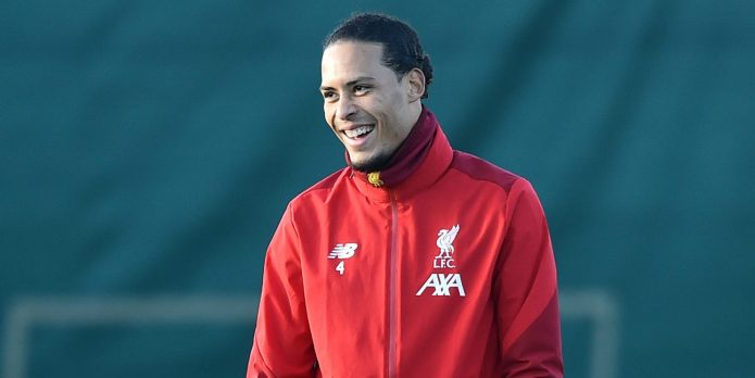 Liverpool fans react as Virgil van Dijk absent from training