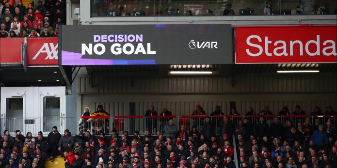 Liverpool fans rue the use of VAR as Mane’s header is disallowed