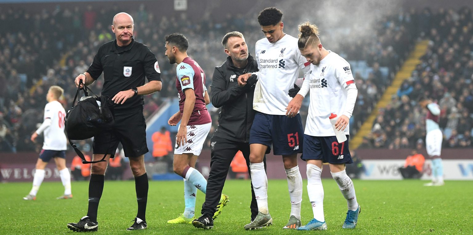 Ki-Jana Hoever was taken off with cramp, not an injury