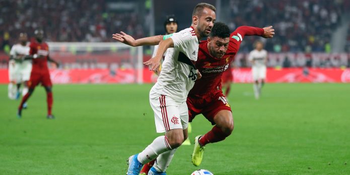 Oxlade-Chamberlain spotted wearing boots and crutches after Liverpool win