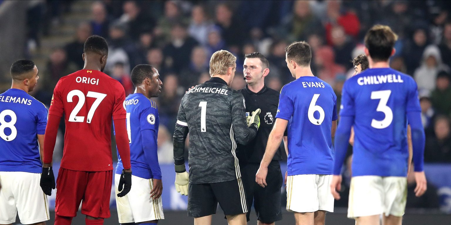 Liverpool fans react to Schmeichel blaming the referee