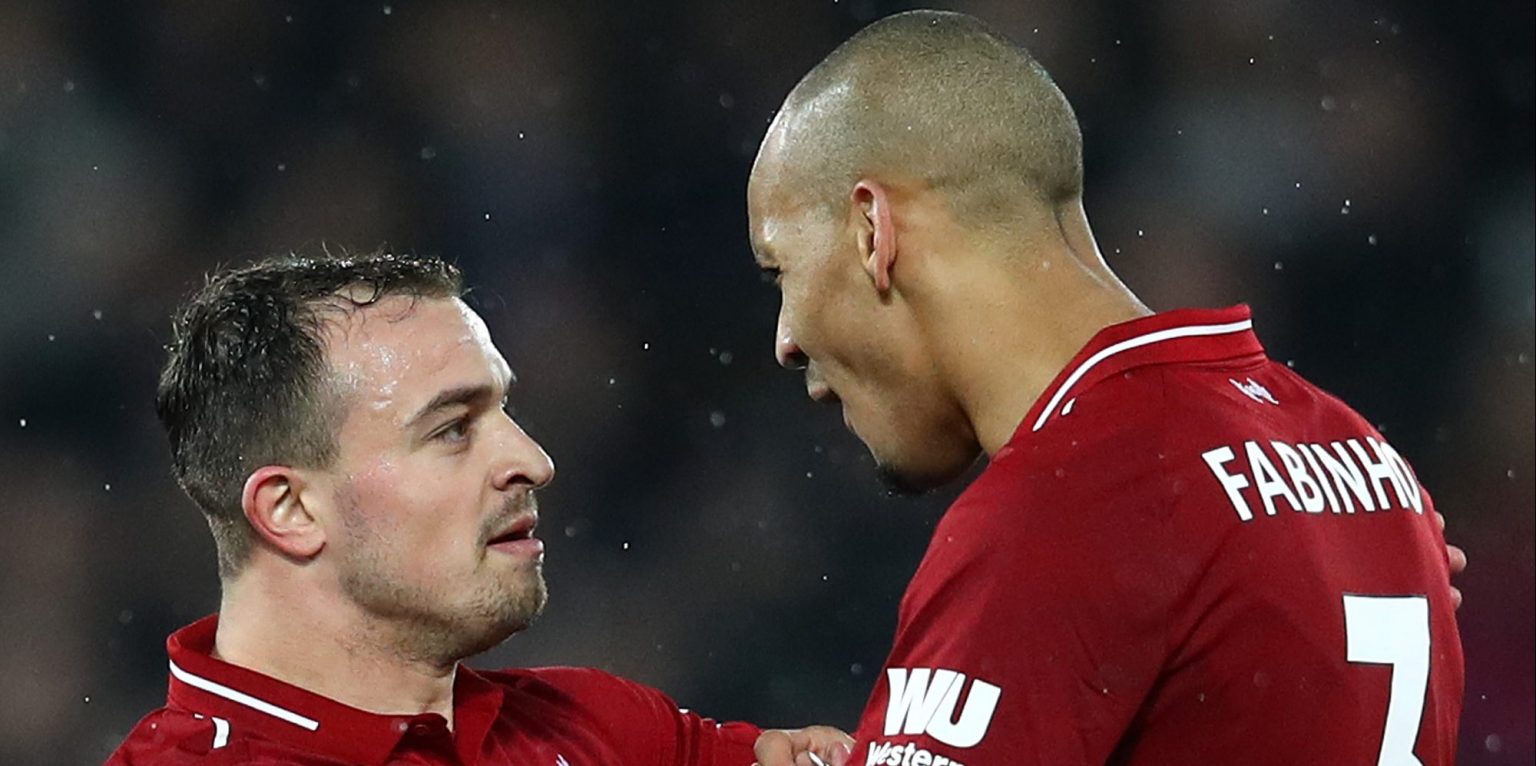 Liverpool hope Fabinho and Shaqiri return to training ahead of Spurs clash