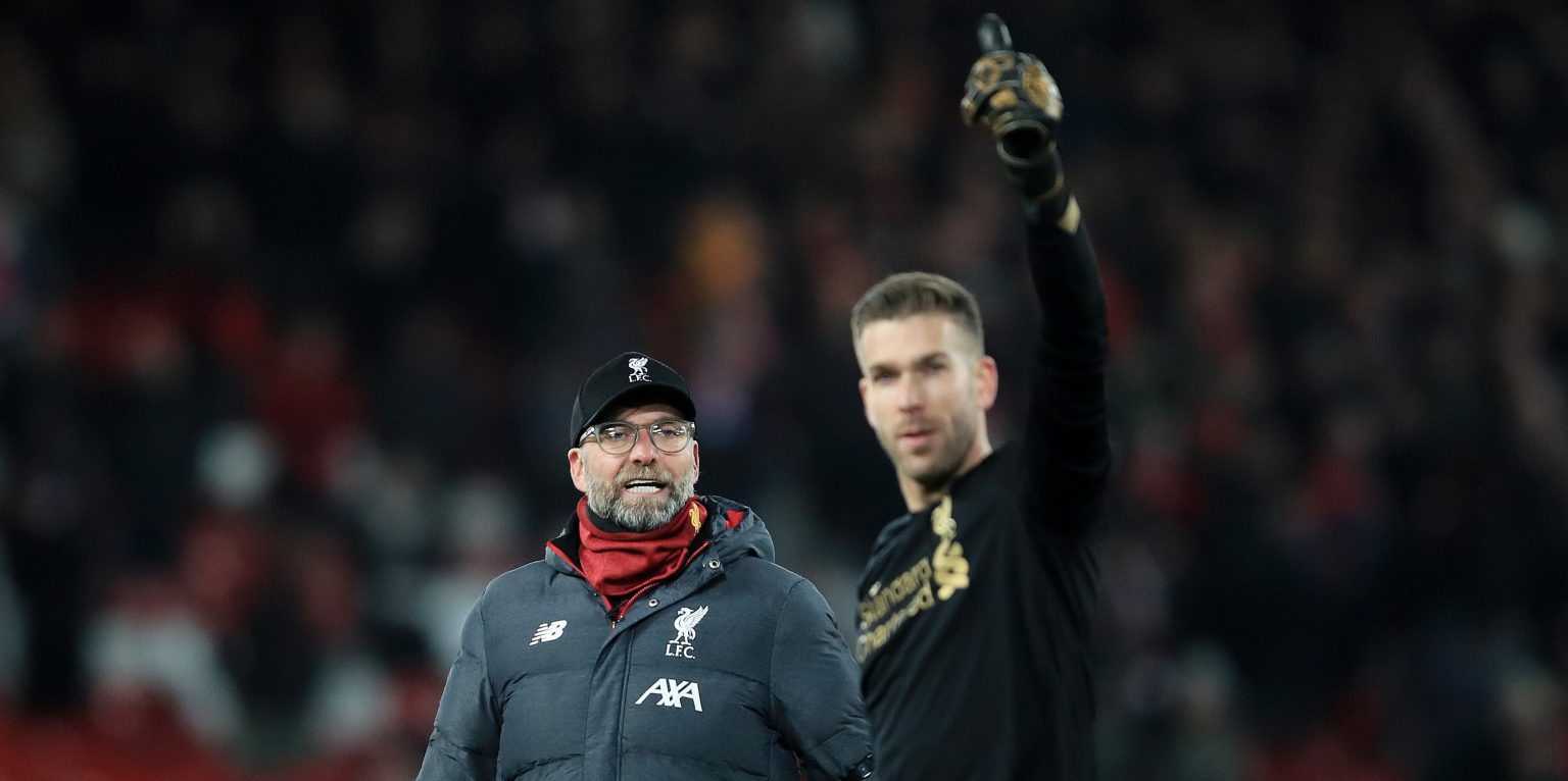 Klopp confirms Adrian is set to start against Shrewsbury