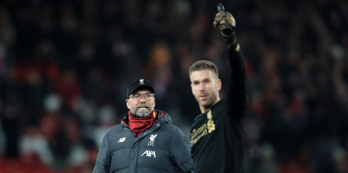 Klopp confirms Adrian is set to start against Shrewsbury