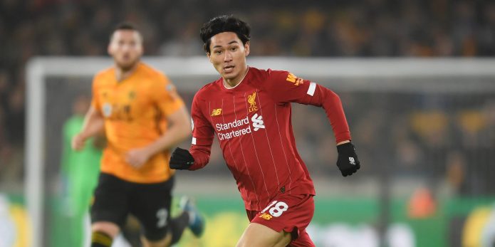 Takumi Minamino injured his calf during 2-1 win over Wolves