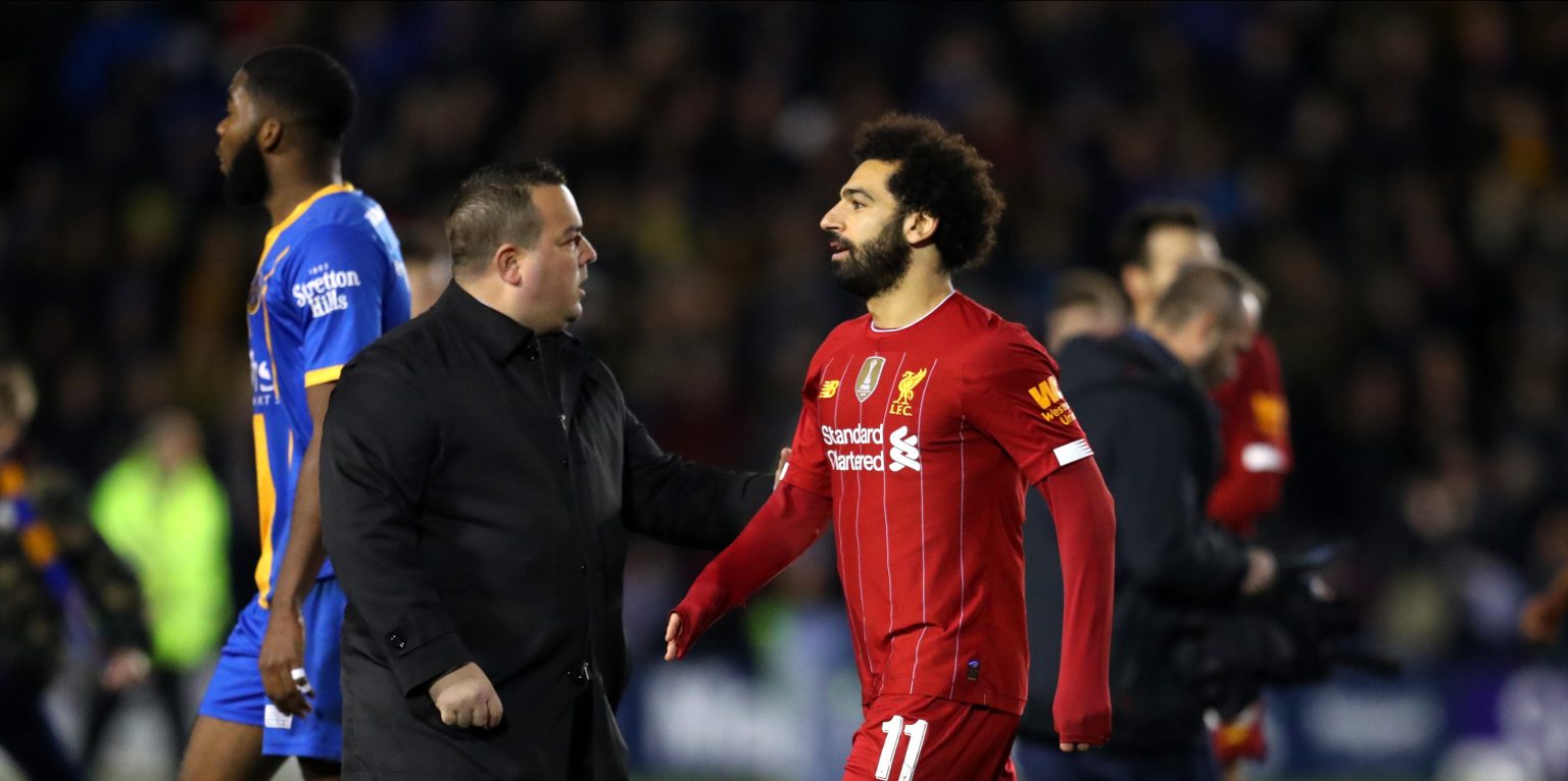Rival supporters mock Liverpool after comical moment against Shrewsbury