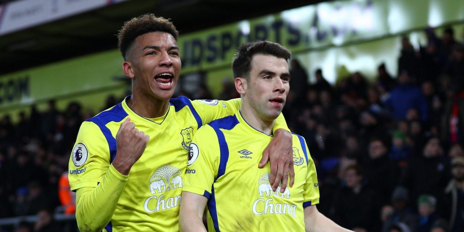 Video: Seamus Coleman and Mason Holgate confront Liverpool fan after Derby