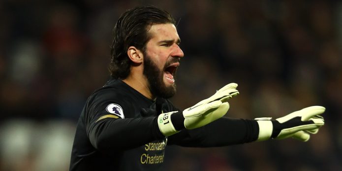 Alisson continues training at Brazilian club instead of enjoying break
