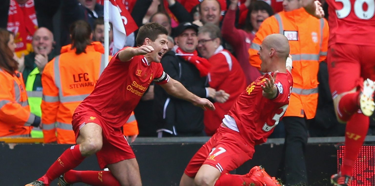 Gerrard reveals his “interest” in Man City potentially being stripped of their 2014 title