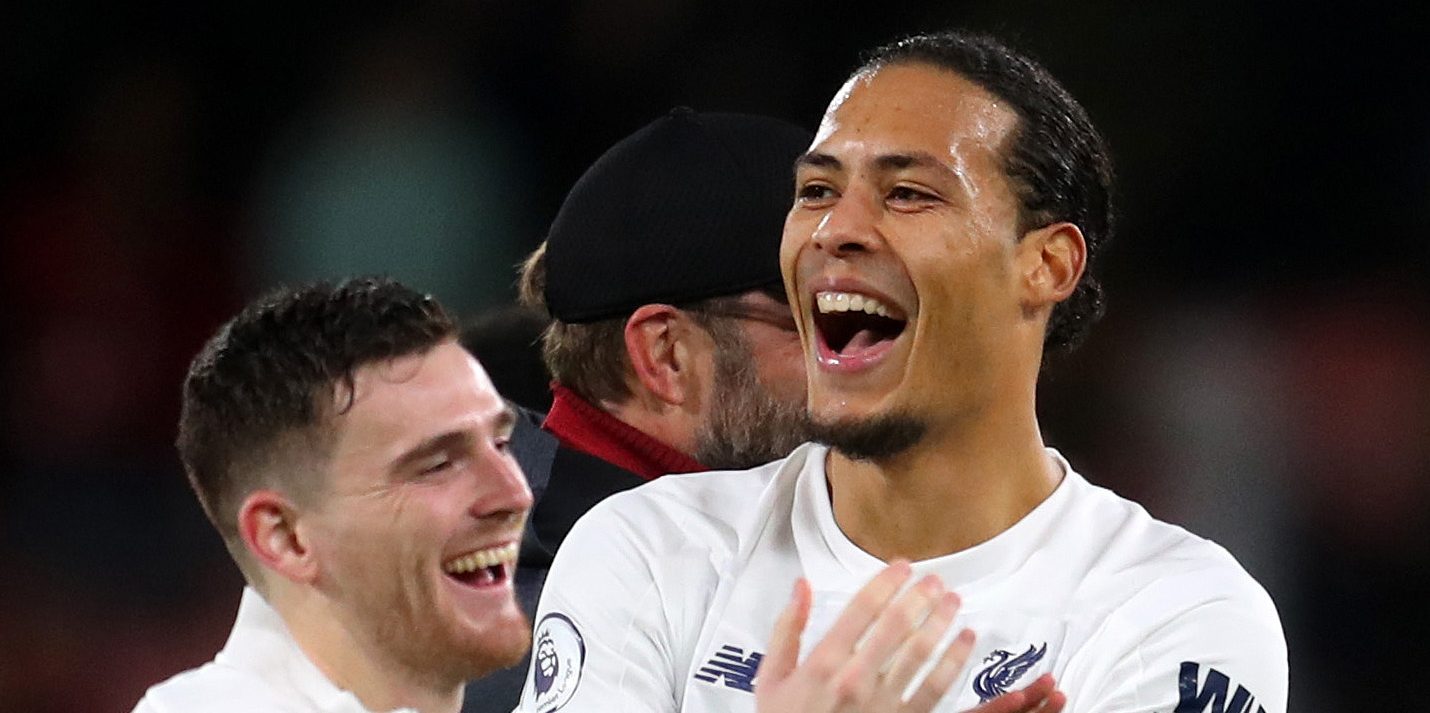 Van Dijk brutally trolls Liverpool teammate Robertson on social media