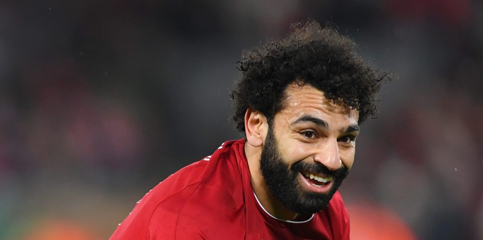 Salah posts social media update as Liverpool superstar trains from home