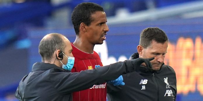 Joel Matip out for the season with foot injury