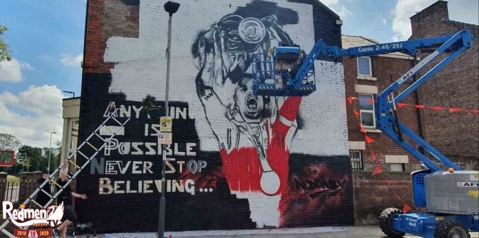Jordan Henderson immortalised in Liverpool with his own Anfield mural