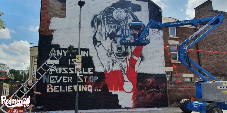 Jordan Henderson immortalised in Liverpool with his own Anfield mural