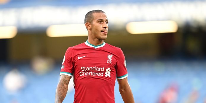 Liverpool fans react to Thiago’s training ground brilliance