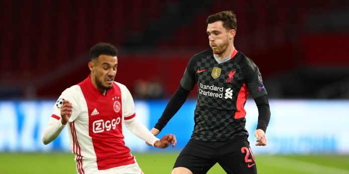 Liverpool fans hail underrated form of Robertson after Ajax victory