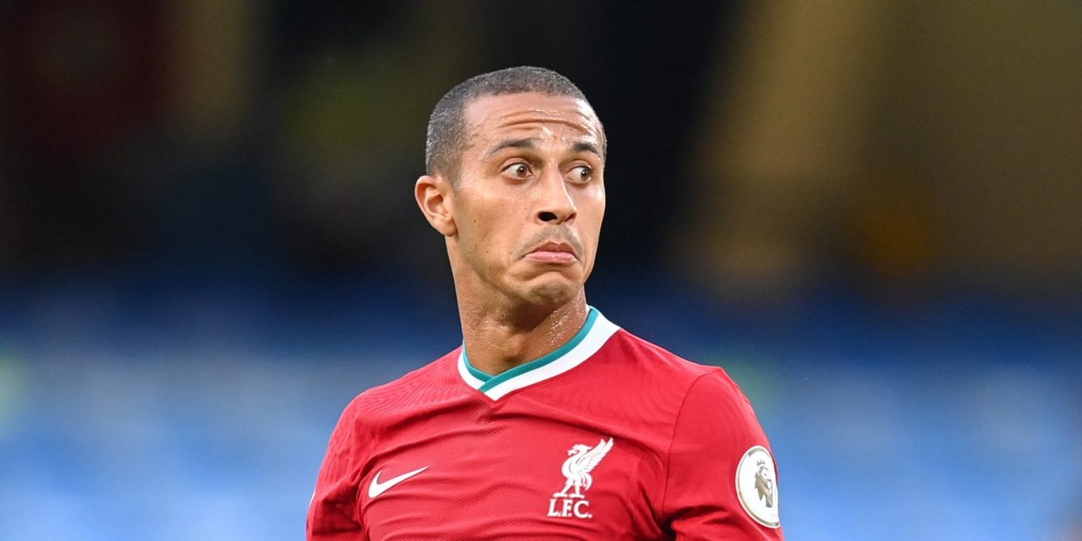 Thiago will miss Liverpool’s clash with Man City, Klopp confirms