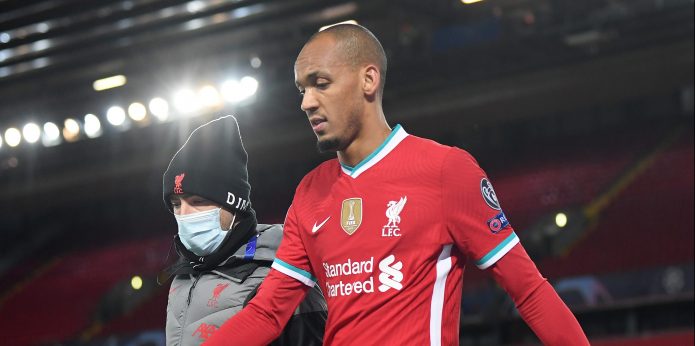 Boost for Liverpool as Fabinho appears to be back in training
