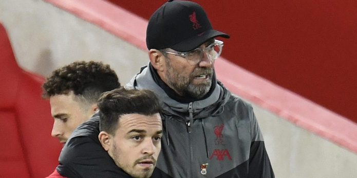 Liverpool fans call for Xherdan Shaqiri to start against Man City