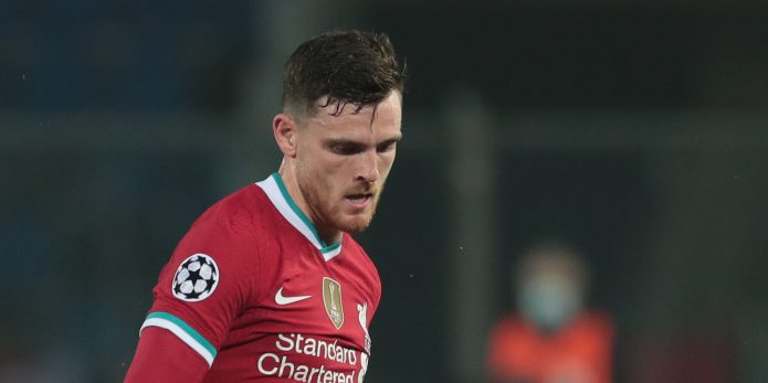 Liverpool fans believe Andrew Robertson could switch to centre-back
