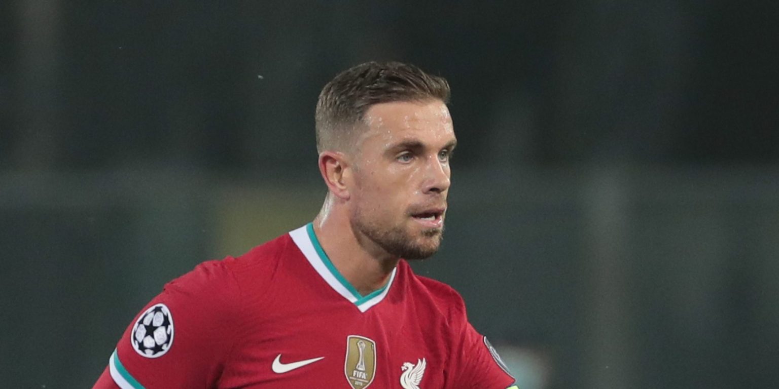 Jordan Henderson ruled out of Liverpool’s meeting with Leicester