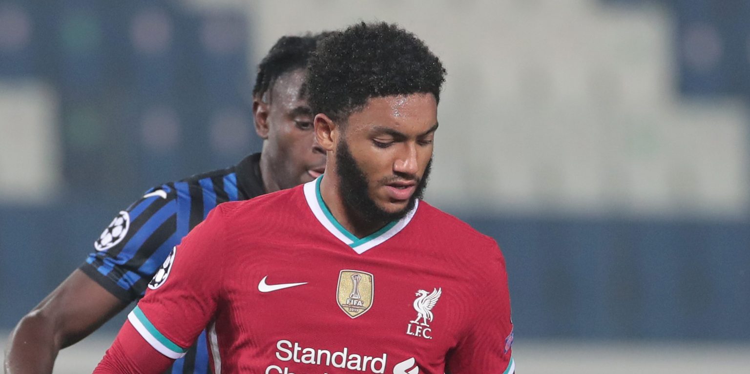 Joe Gomez the brunt of the joke after hilarious moment in Liverpool training