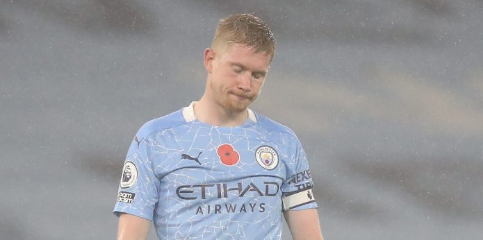 Liverpool fans joke that De Bruyne missed his penalty on purpose
