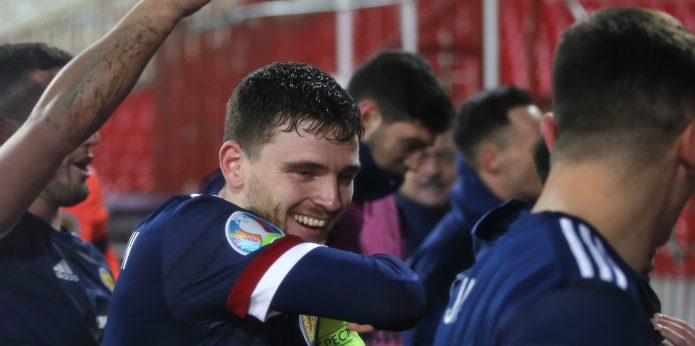 Liverpool fans hail Robertson after Scotland qualify for Euro 2020