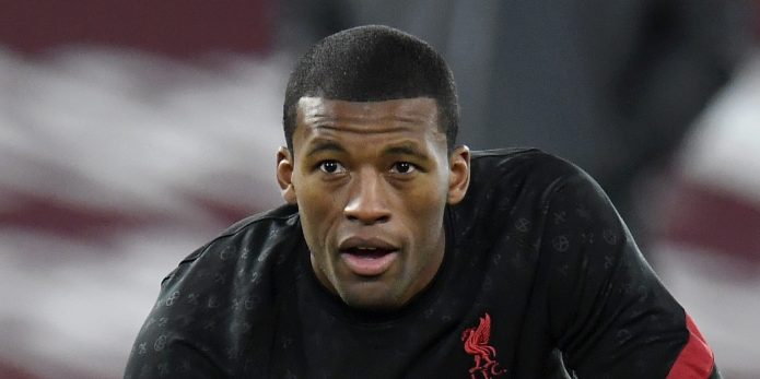 Liverpool urged to offer Gini Wijnaldum a new contract