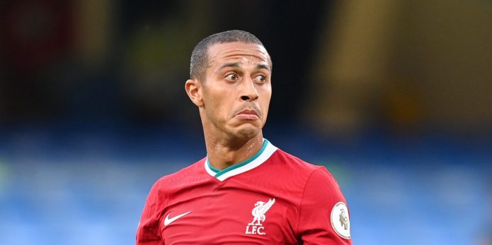 Liverpool fans urge Thiago to return from injury after social media post