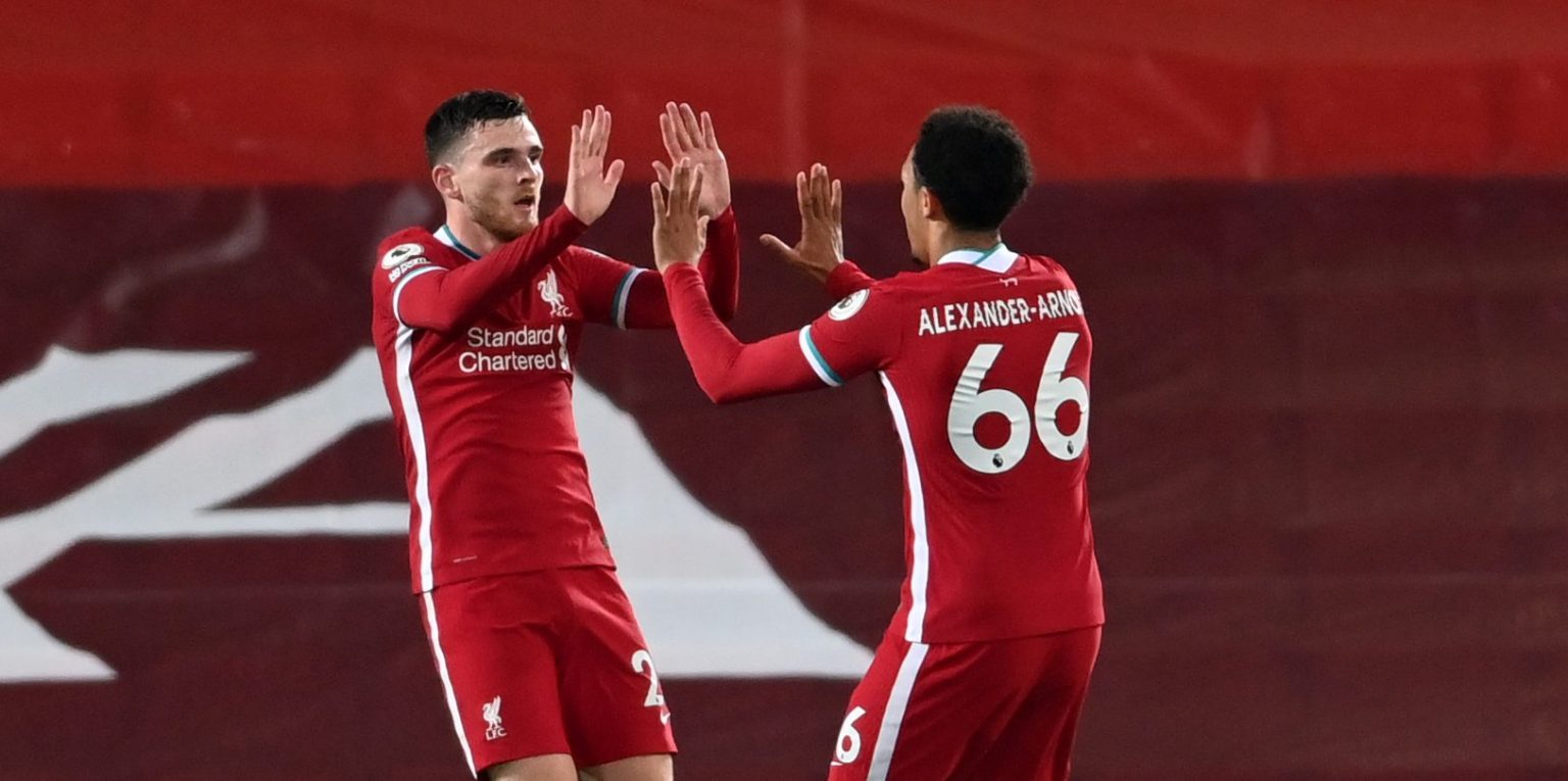 Alexander-Arnold has to do brilliant forfeit after losing quiz to Robertson
