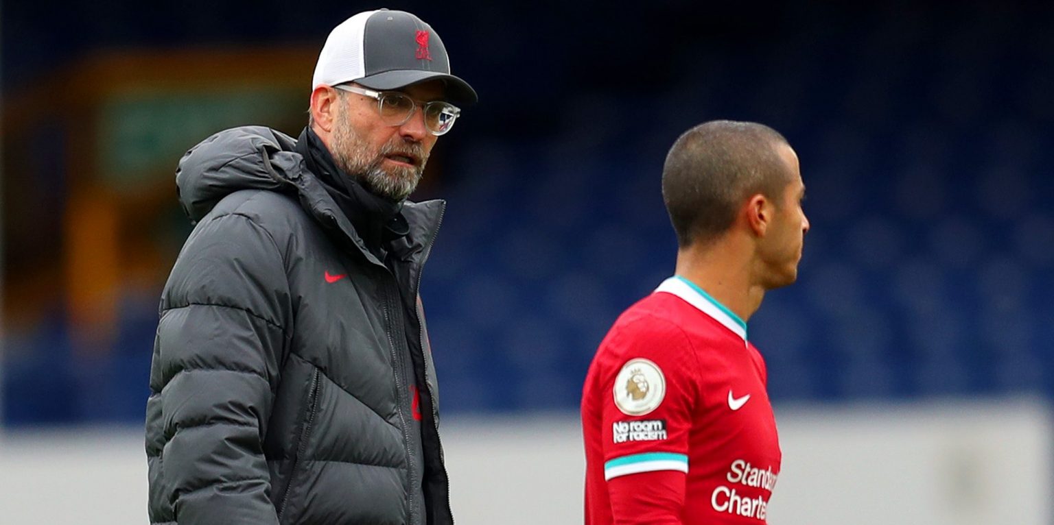 Liverpool without Thiago against WBA but injured duo could return