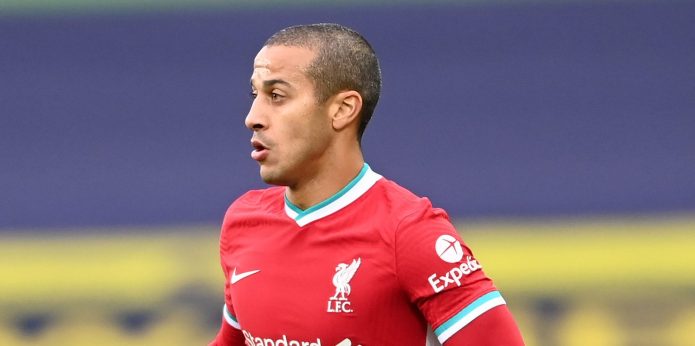 Liverpool fans react to promising injury update on Thiago