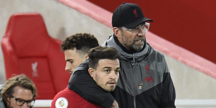 Switzerland chief confused over Xherdan Shaqiri’s Liverpool absence