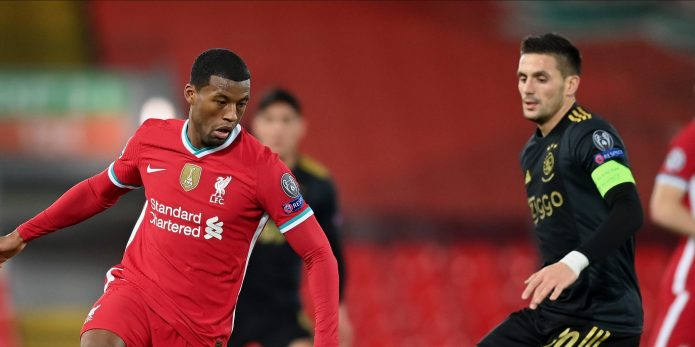 Jurgen Klopp admits he has “no words” for Gini Wijnaldum