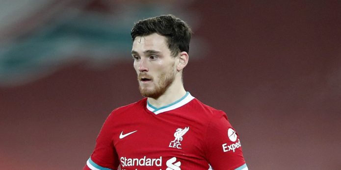 Liverpool fans show their love for Andy Robertson after Wolves masterclass