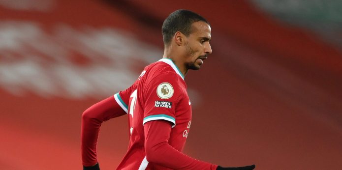 Joel Matip set to be out for another three weeks, claims Jurgen Klopp