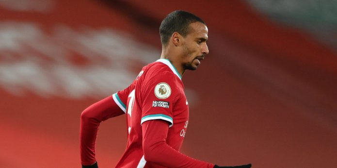 Report claims Joel Matip could be out for the rest of the season