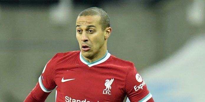 Surprise Thiago statistic emerges after Liverpool’s draw with Newcastle