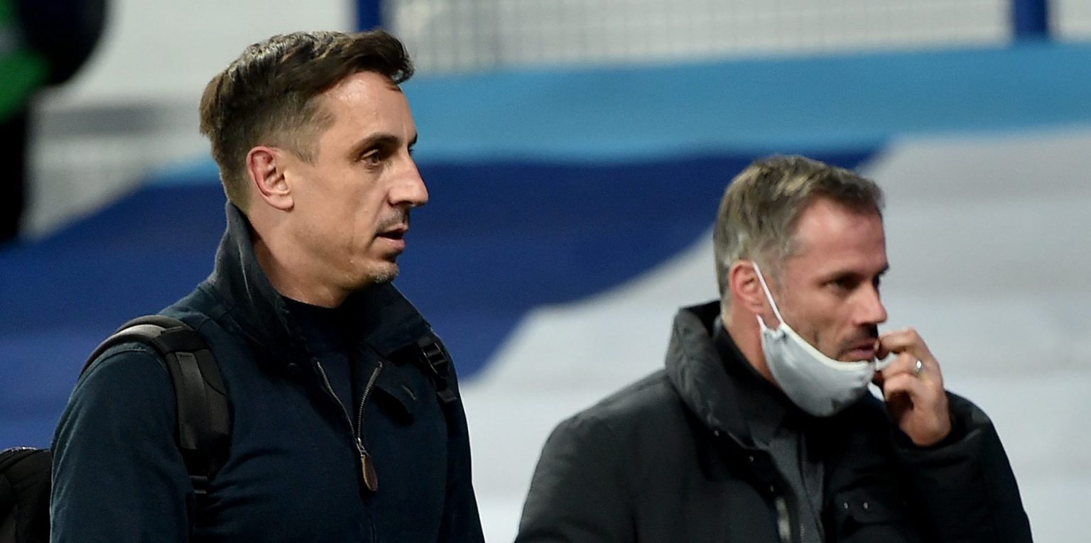 Carragher makes hilarious dig at Neville after Man United lose to Man City