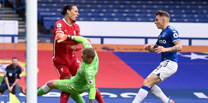 Liverpool fans react to referee’s comments regarding Jordan Pickford tackle