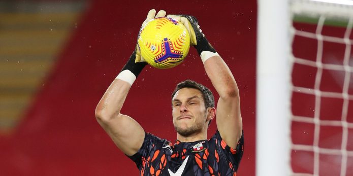 Alex McCarthy ruled out of Southampton’s clash with Liverpool