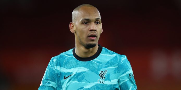 Liverpool fans are worried after Fabinho isn’t seen in pre-Spurs training