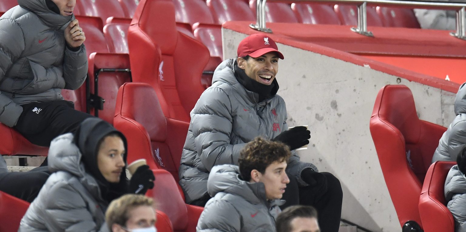 Huge boost for Liverpool as Virgil van Dijk steps up injury recovery